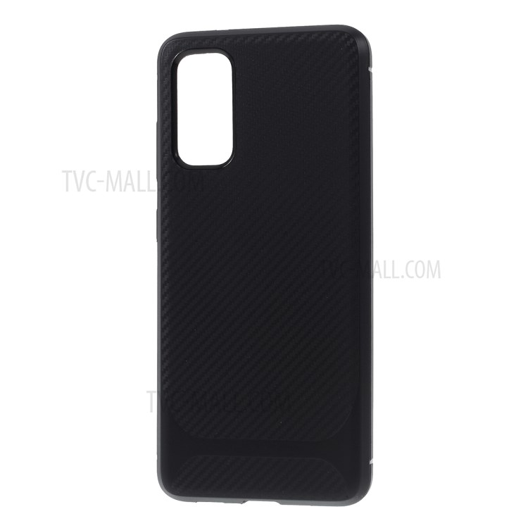 Anti-slip TPU Flexible Mobile Phone Case for Samsung Galaxy S20 - Black-2