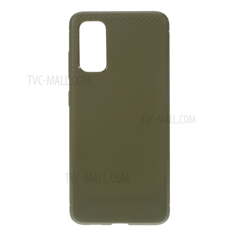 Anti-slip TPU Flexible Mobile Phone Case for Samsung Galaxy S20 - Green-1