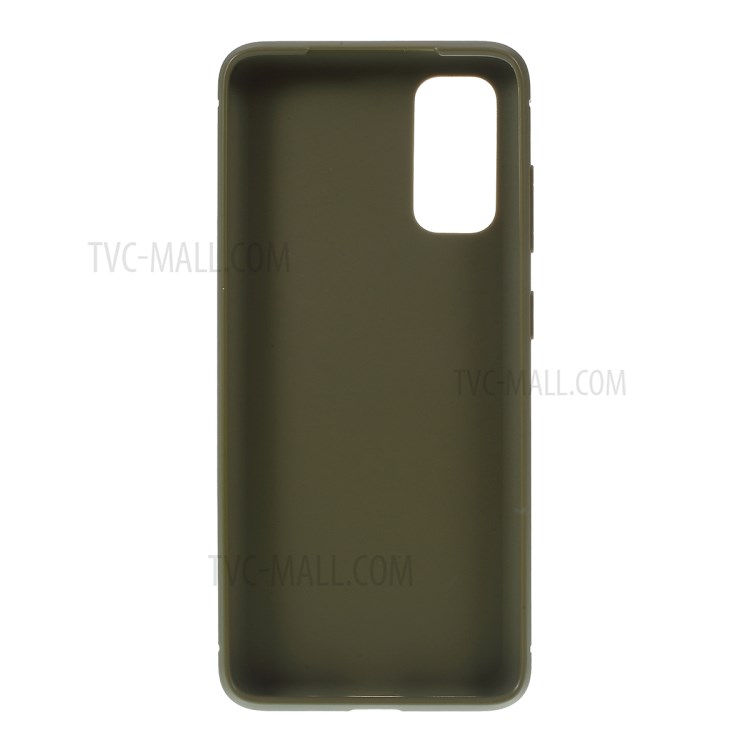 Anti-slip TPU Flexible Mobile Phone Case for Samsung Galaxy S20 - Green-3