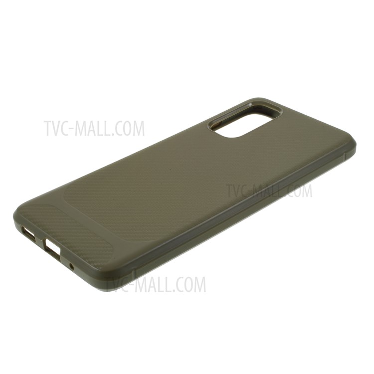 Anti-slip TPU Flexible Mobile Phone Case for Samsung Galaxy S20 - Green-4