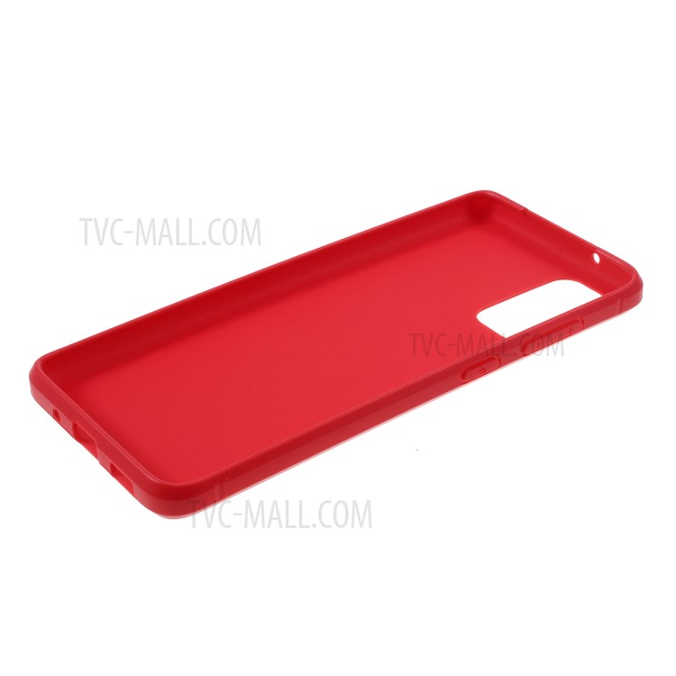 Anti-slip TPU Flexible Mobile Phone Case for Samsung Galaxy S20 - Red-5