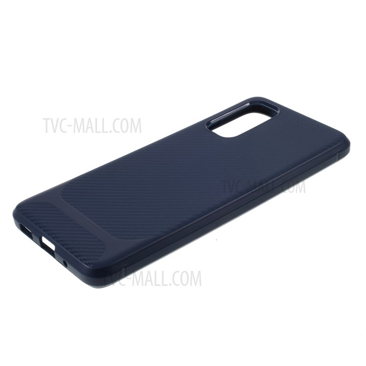 Anti-slip TPU Flexible Mobile Phone Case for Samsung Galaxy S20 - Blue-4