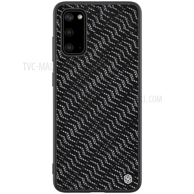 NILLKIN Twinkle Case PU Leather + PC + TPU Hybrid Cover for Samsung Galaxy S20 - Black / Silver