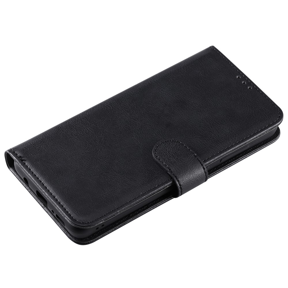 Magnetische KT Leder Serie-3 Abnehmbar 2-in-1 Leder-wallet-stand-telefonabdeckungsschale Mit Handlichem Riemen Für Samsung Galaxy A51 - Schwarz-8