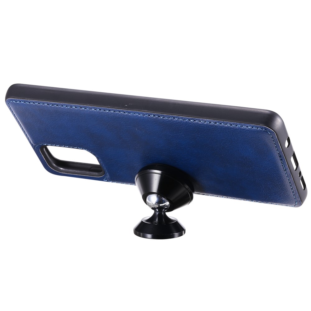 Detachable 2-in-1 PU Leather Wallet Stand Flip Cover for Samsung Galaxy A71 - Blue-8