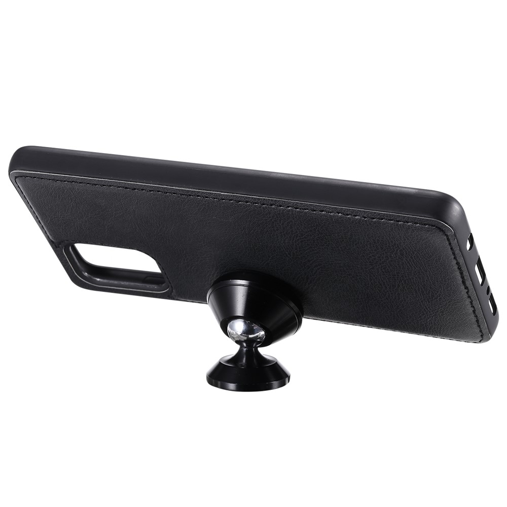 Detachable 2-in-1 PU Leather Wallet Stand Flip Cover for Samsung Galaxy A71 - Black-7