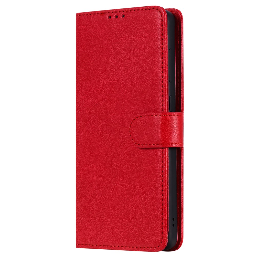 KT Leath Series-3 Détachable 2-en-1 PU en Cuir Portefeuille Sold Couvercle Pour Samsung Galaxy A71 - Rouge