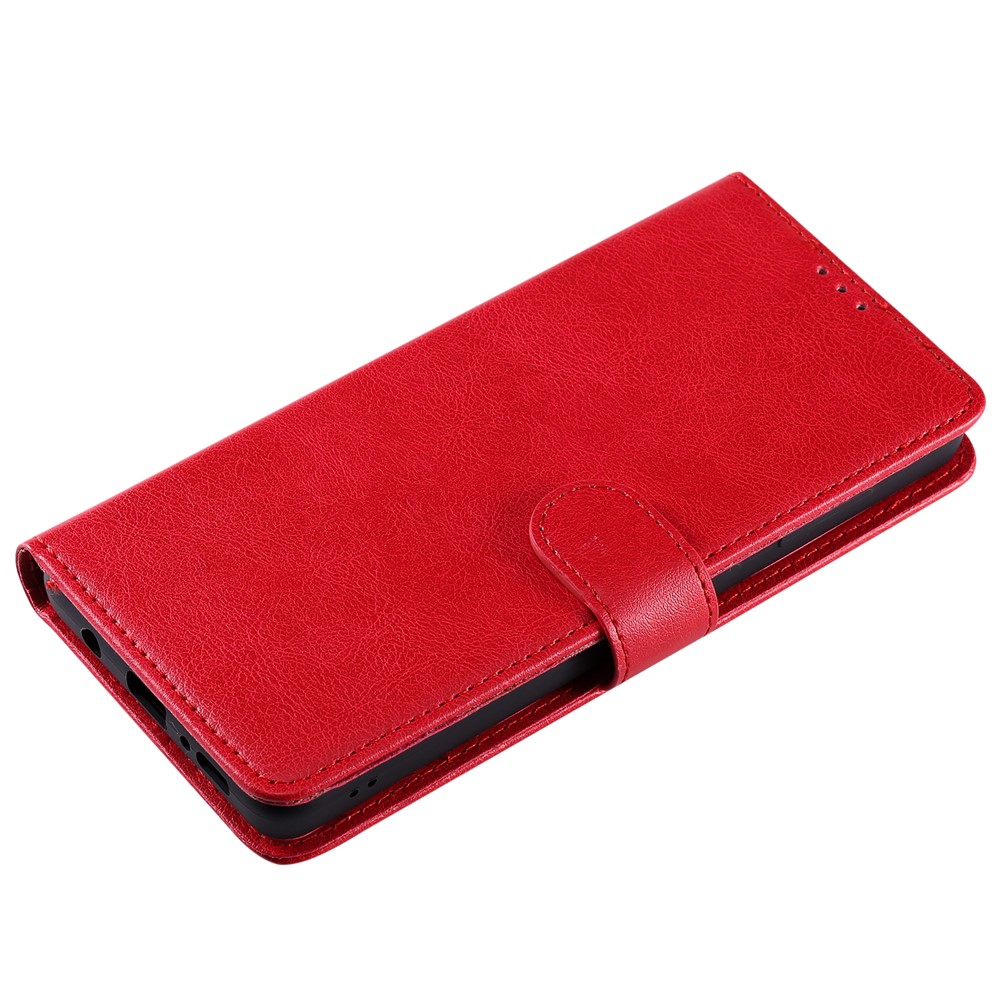 KT Leath Series-3 Détachable 2-en-1 PU en Cuir Portefeuille Sold Couvercle Pour Samsung Galaxy A71 - Rouge