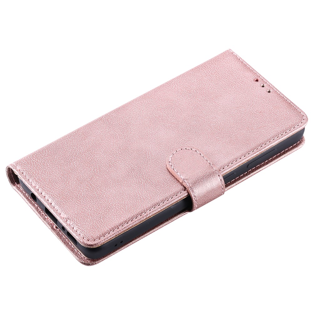 Detachable 2-in-1 PU Leather Wallet Stand Flip Cover for Samsung Galaxy A71 - Rose Gold-8