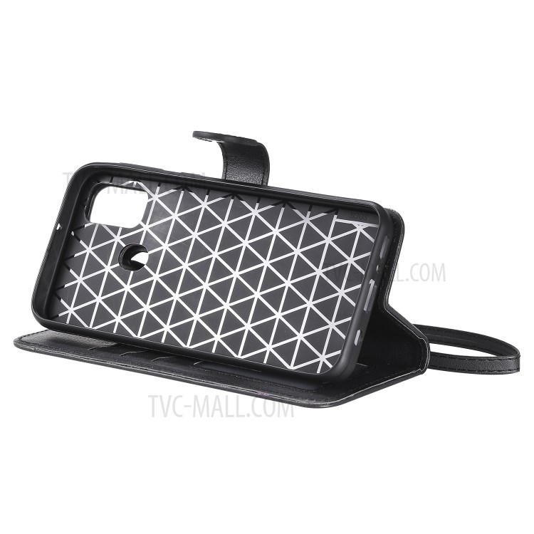 Detachable Leather Wallet Case + TPU Back 2 in 1 Phone Shell for Samsung Galaxy M30s/M21 - Black-6