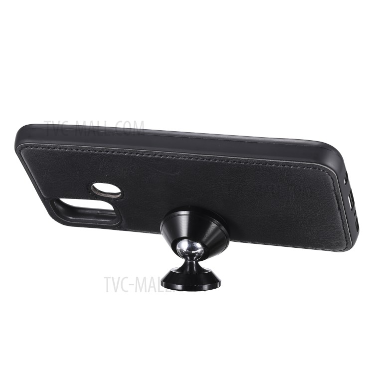 Detachable Leather Wallet Case + TPU Back 2 in 1 Phone Shell for Samsung Galaxy M30s/M21 - Black-8