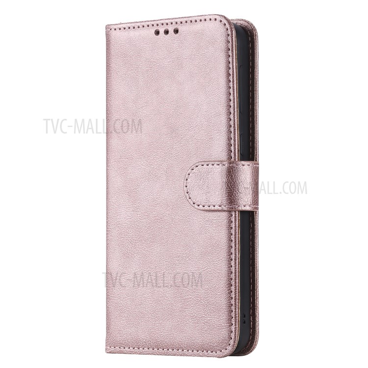 Detachable Leather Wallet Case + TPU Back 2 in 1 Phone Shell for Samsung Galaxy M30s/M21 - Rose Gold-2