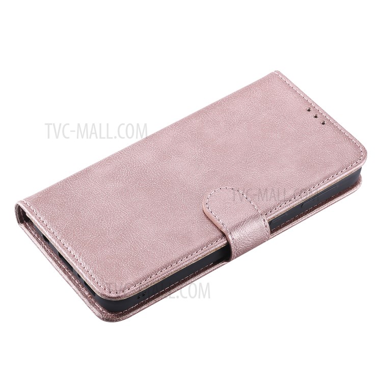 Detachable Leather Wallet Case + TPU Back 2 in 1 Phone Shell for Samsung Galaxy M30s/M21 - Rose Gold-7