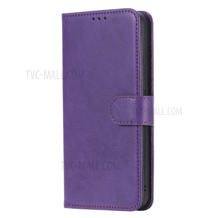 Detachable Leather Wallet Case + TPU Back 2 in 1 Phone Shell for Samsung Galaxy M30s/M21 - Purple-2