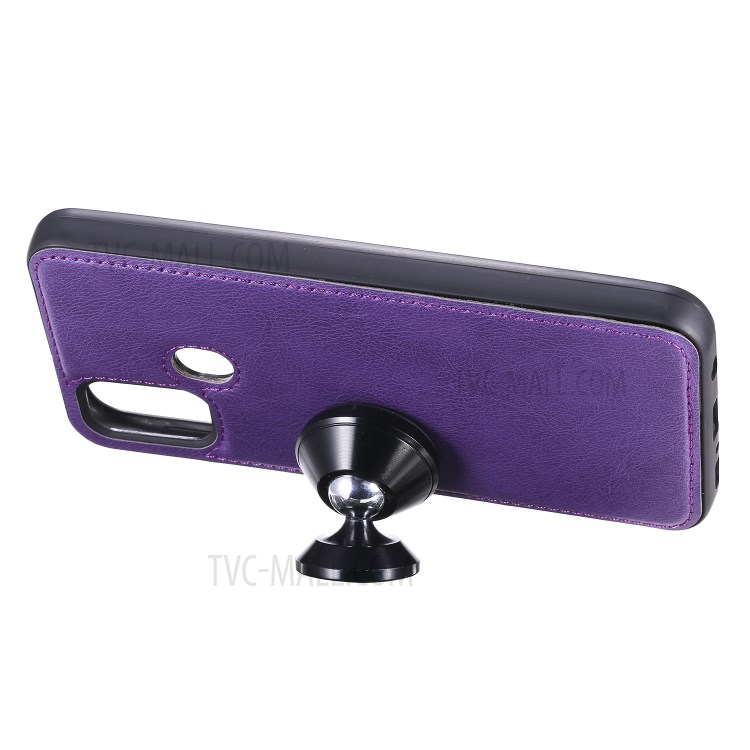 Detachable Leather Wallet Case + TPU Back 2 in 1 Phone Shell for Samsung Galaxy M30s/M21 - Purple-8