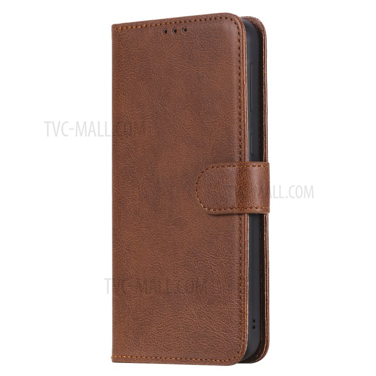 Detachable Leather Wallet Case + TPU Back 2 in 1 Phone Shell for Samsung Galaxy M30s/M21 - Brown-2