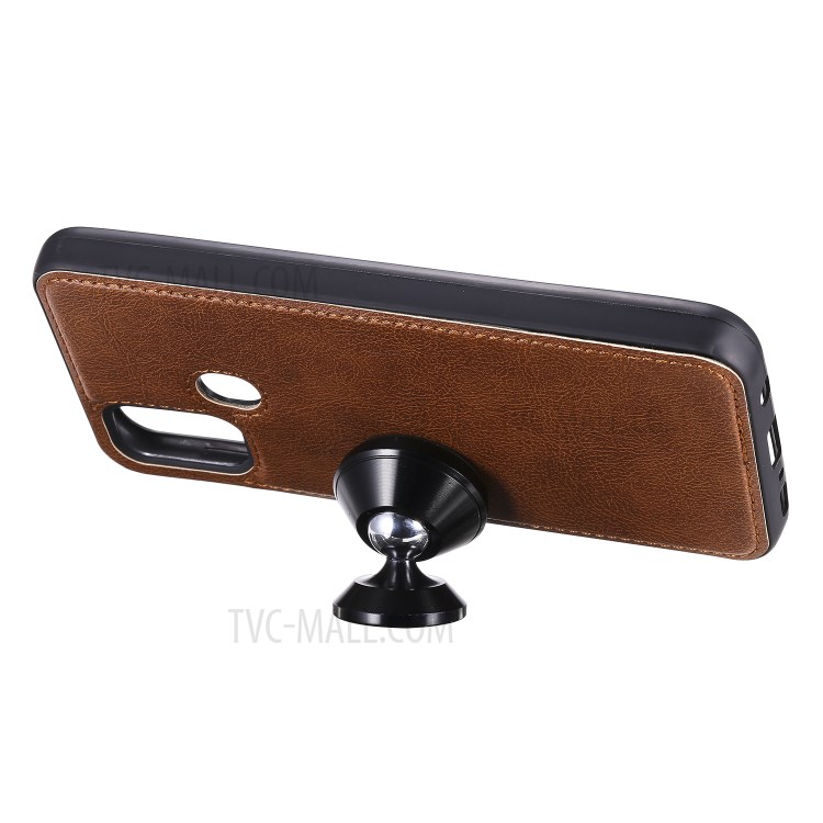 Detachable Leather Wallet Case + TPU Back 2 in 1 Phone Shell for Samsung Galaxy M30s/M21 - Brown-9