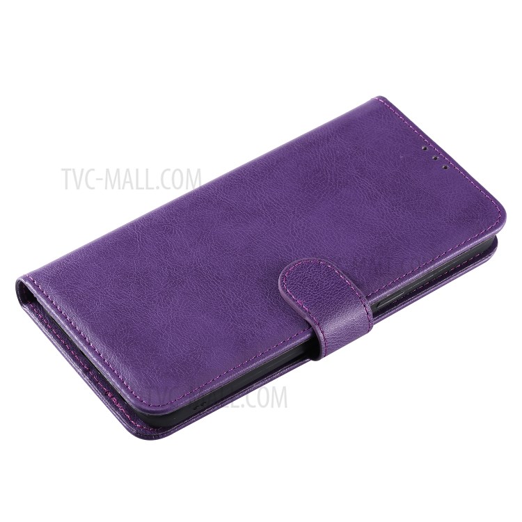 Magnetic Detachable 2-in-1 Wallet Stand Leather Shell for Samsung Galaxy A10s - Purple-7