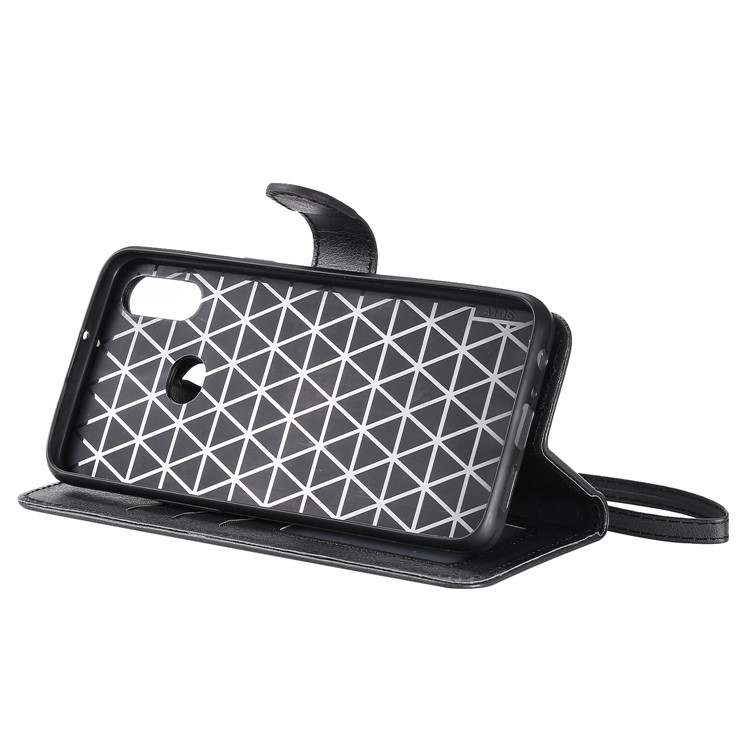 Magnetic Detachable 2-in-1 Wallet Stand Leather Shell for Samsung Galaxy A10s - Black-7