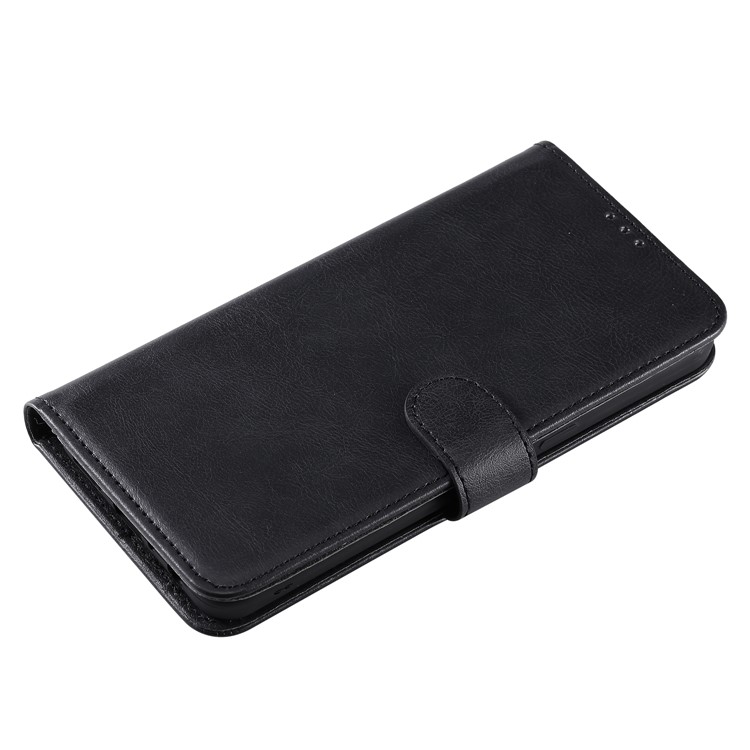 Magnétique KT Leath Series-3 Détachable Shell de Portefeuille 2-en-1 Coquille en Cuir Pour Samsung Galaxy A10s - le Noir