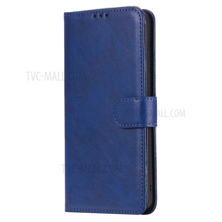 Magnetic Detachable 2-in-1 Wallet Stand Leather Shell for Samsung Galaxy A10s - Blue-2