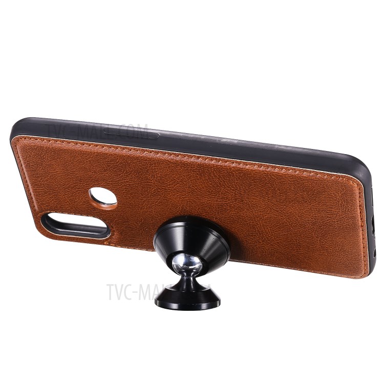 Magnetic Detachable 2-in-1 Wallet Stand Leather Shell for Samsung Galaxy A10s - Brown-8