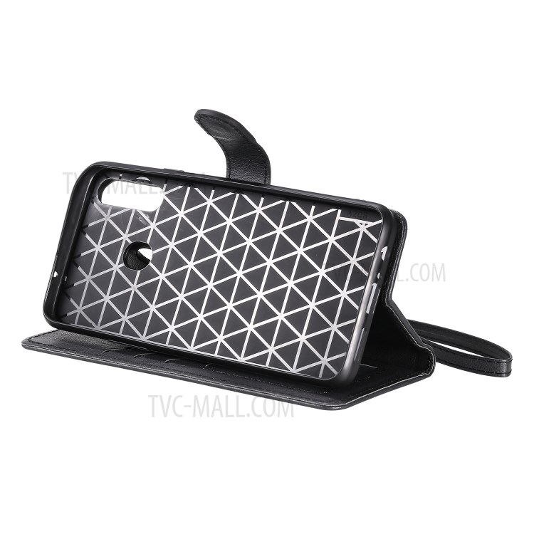 Magnetic Detachable 2-in-1 Wallet Stand Leather Phone Case for Samsung Galaxy A20s - Black-5