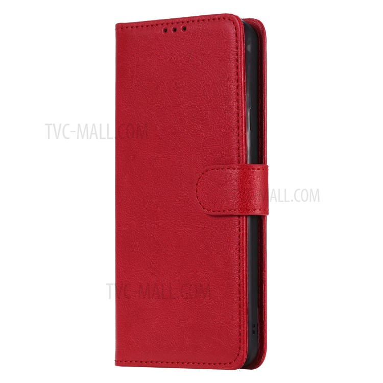 Magnetic Detachable 2-in-1 Wallet Stand Leather Phone Case for Samsung Galaxy A20s - Red-2