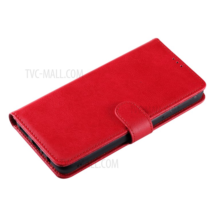 Magnetic Detachable 2-in-1 Wallet Stand Leather Phone Case for Samsung Galaxy A20s - Red-8