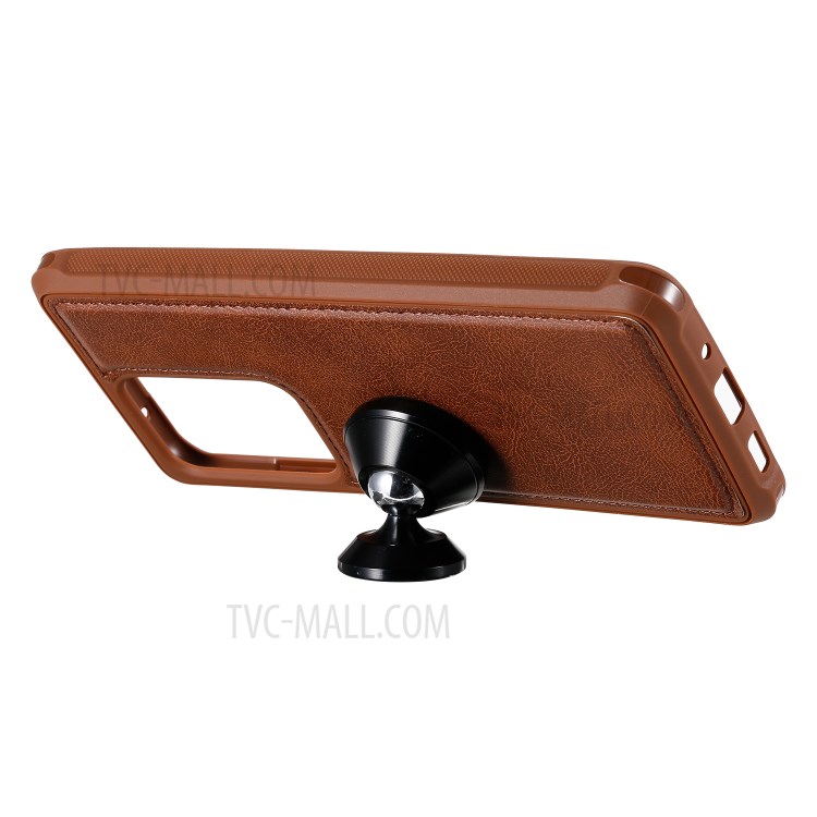 Magnetic Detachable 2-in-1 Zipper Wallet Stand Leather Case for Samsung Galaxy S20 Ultra - Brown-17