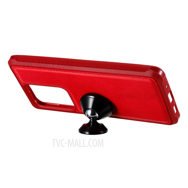 Magnetic Detachable 2-in-1 Zipper Wallet Stand Leather Case for Samsung Galaxy S20 Ultra - Red-13