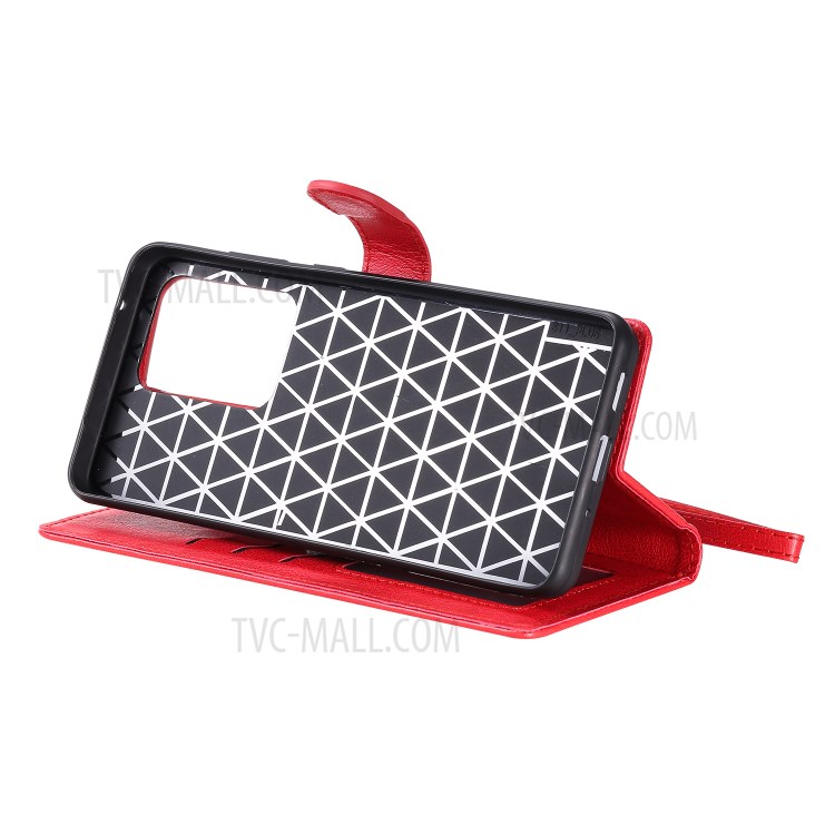 Detachable 2-in-1 Leather Wallet Case for Samsung Galaxy S20 Ultra - Red-5