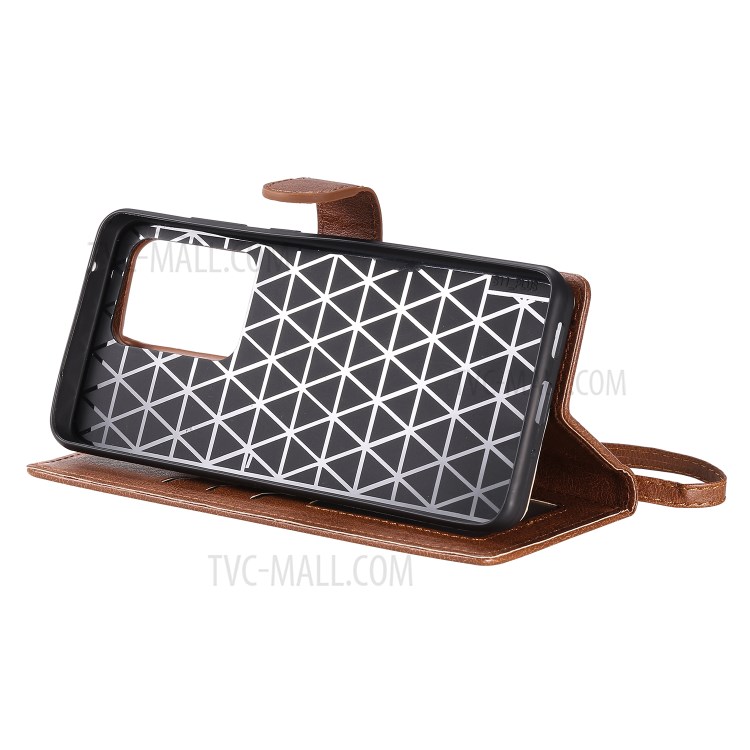 Detachable 2-in-1 Leather Wallet Case for Samsung Galaxy S20 Ultra - Brown-5