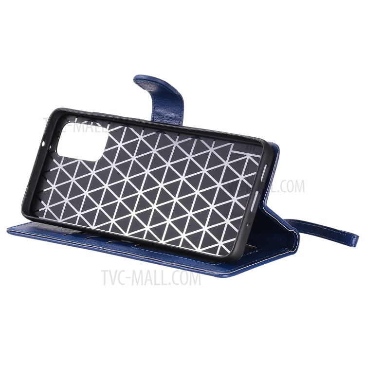 Detachable 2-in-1 Leather Wallet Stand Case for Samsung Galaxy S20 Plus - Blue-6