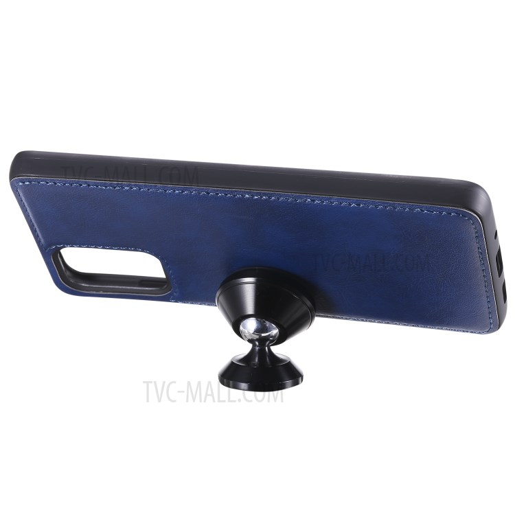 Detachable 2-in-1 Leather Wallet Stand Case for Samsung Galaxy S20 Plus - Blue-7