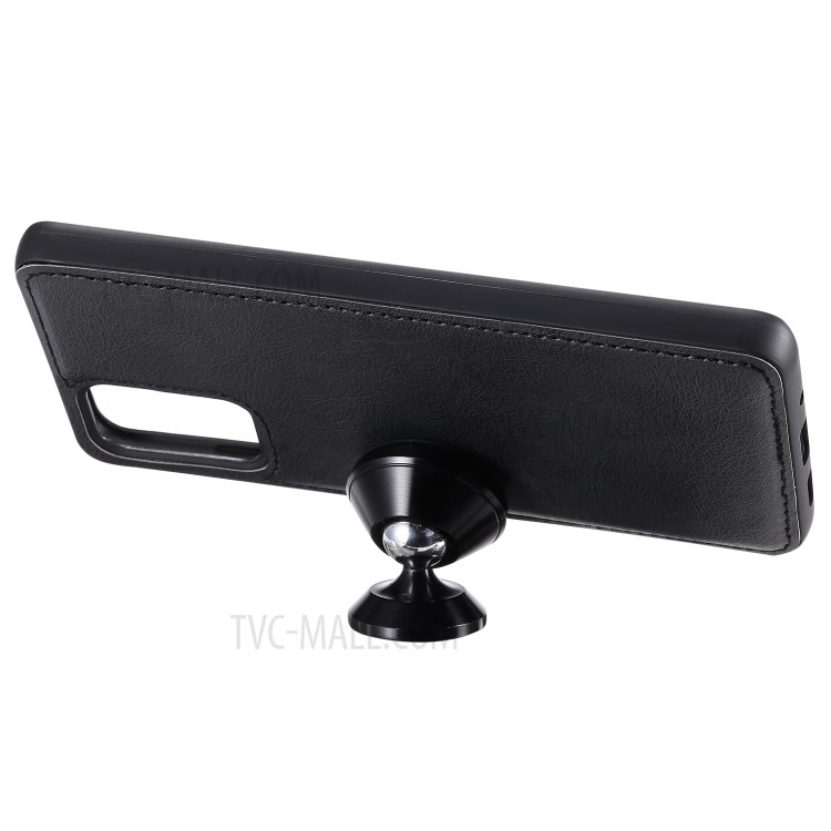 Detachable 2-in-1 Leather Wallet Stand Case for Samsung Galaxy S20 Plus - Black-7