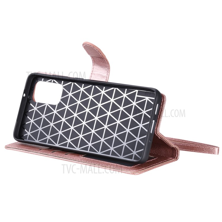 Detachable 2-in-1 Leather Wallet Stand Case for Samsung Galaxy S20 Plus - Rose Gold-6