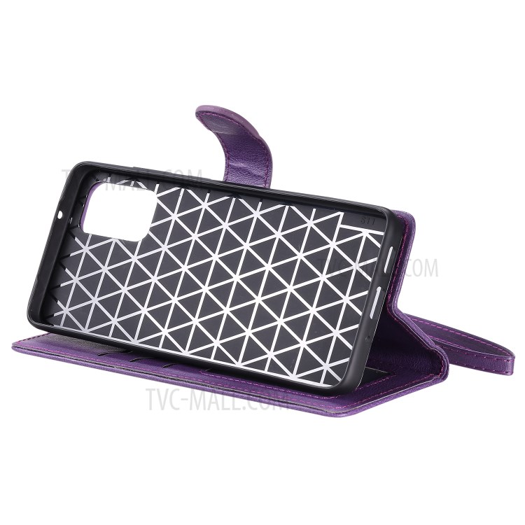Detachable 2-in-1 Leather Wallet Stand Case for Samsung Galaxy S20 Plus - Purple-6