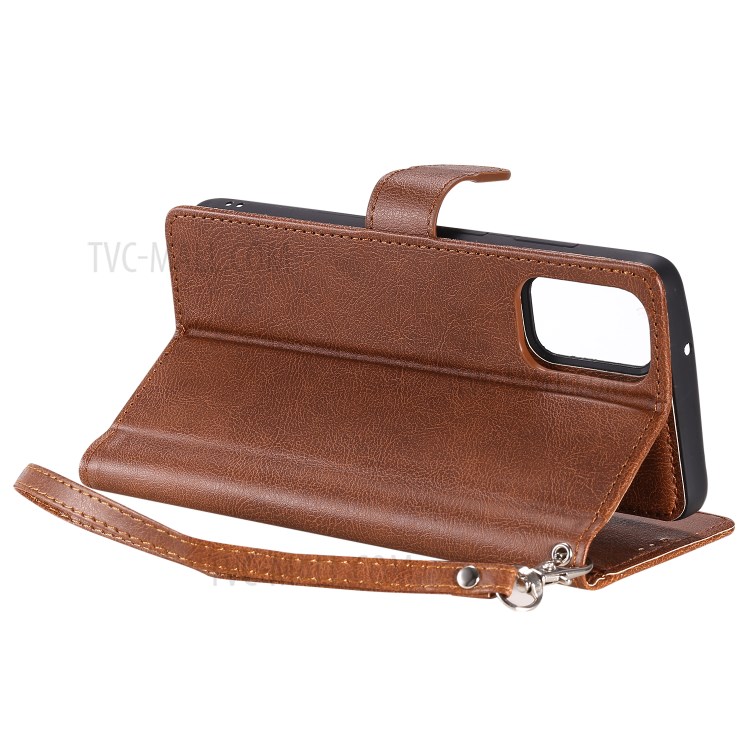 Detachable 2-in-1 Leather Wallet Stand Case for Samsung Galaxy S20 Plus - Brown-6