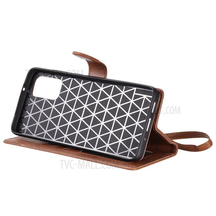 Detachable 2-in-1 Leather Wallet Stand Case for Samsung Galaxy S20 Plus - Brown-7