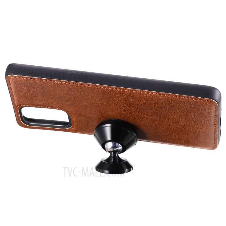 Detachable 2-in-1 Leather Wallet Stand Case for Samsung Galaxy S20 Plus - Brown-8