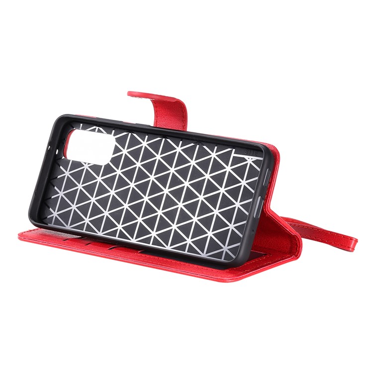 Detachable 2-in-1 PU Leather Wallet Case for Samsung Galaxy S20 - Red-6