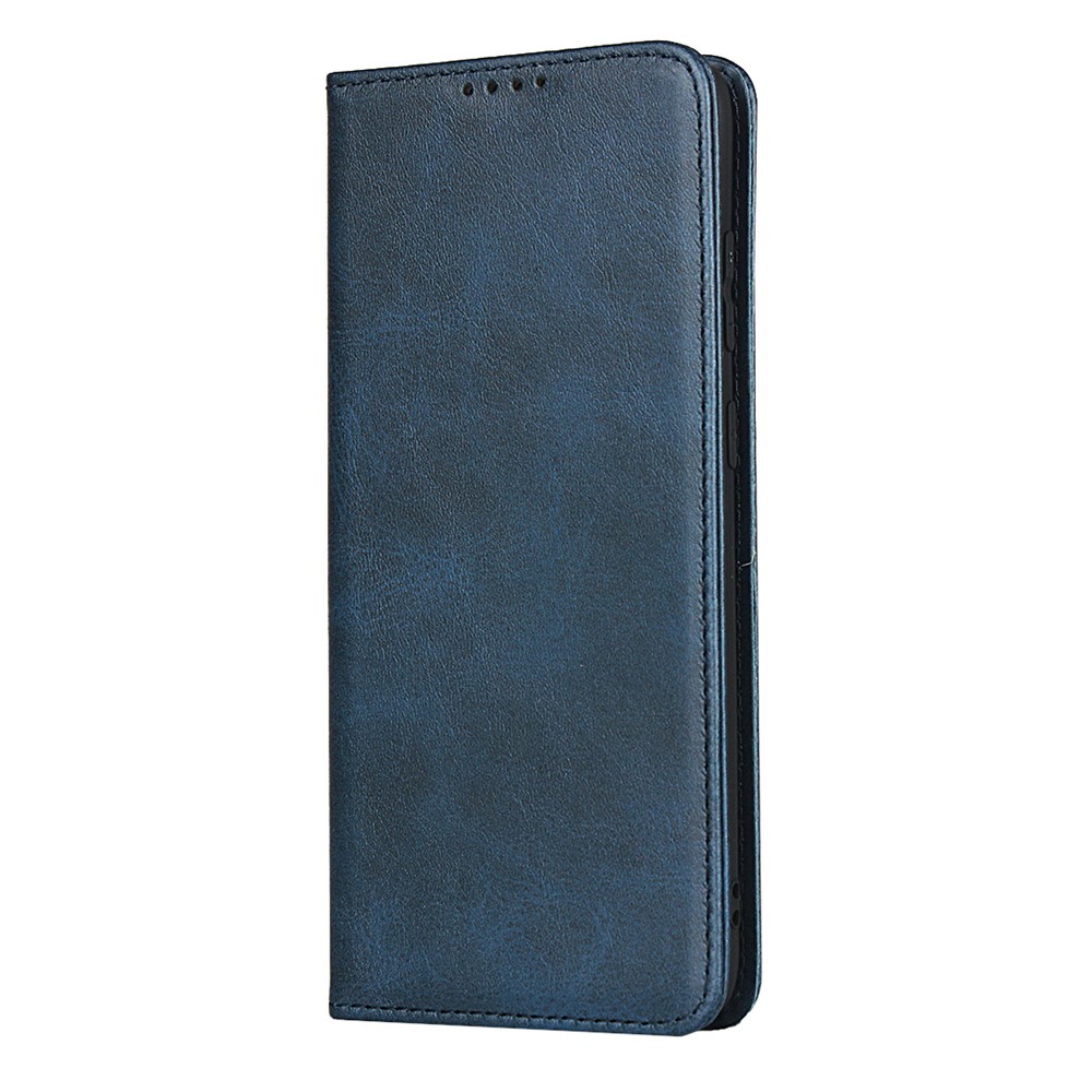 Case de la Billetera de Teléfono de Cuero de Cuero Absorbido Automáticamente Para Samsung Galaxy S20 Plus - Azul