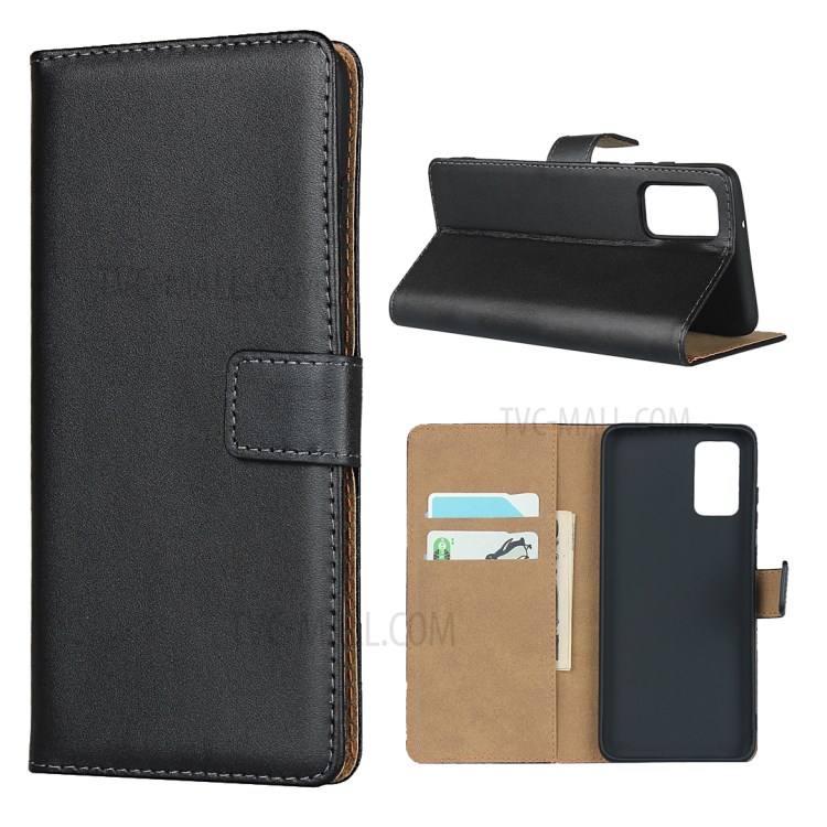 Genuine Leather Wallet Stand Phone Case Cover for Samsung Galaxy S20 Plus-1