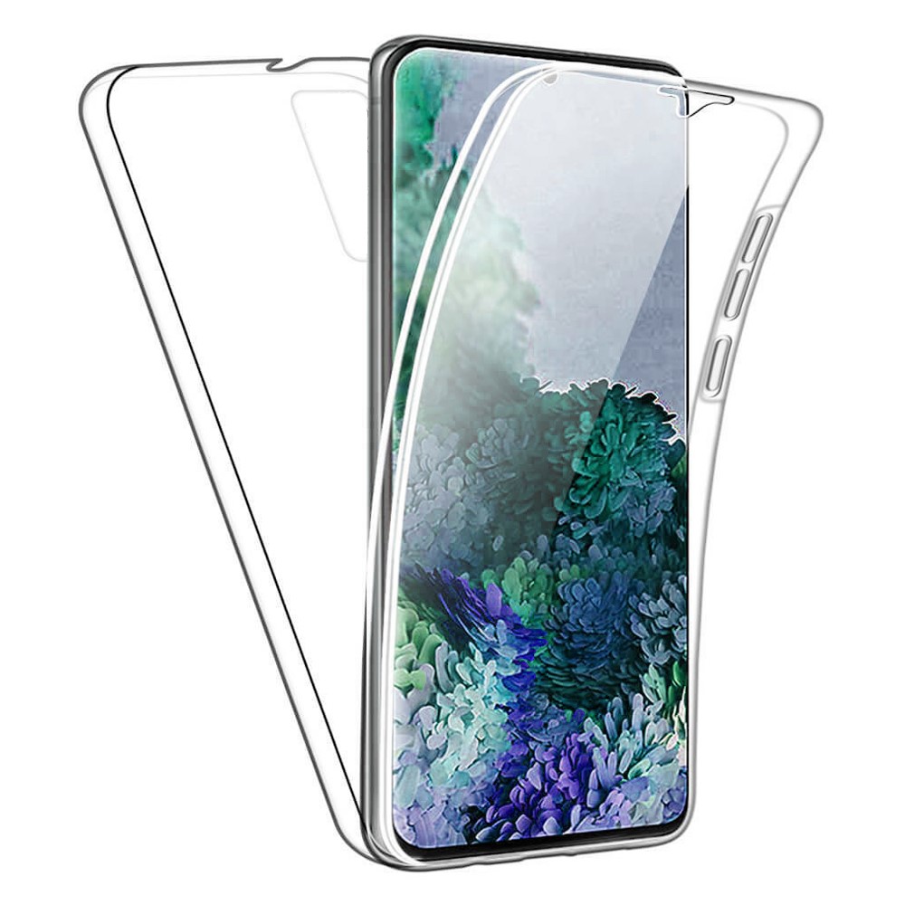 Full Coverage Clear Acrylic+PET +TPU Case for Samsung Galaxy S20 Plus-1