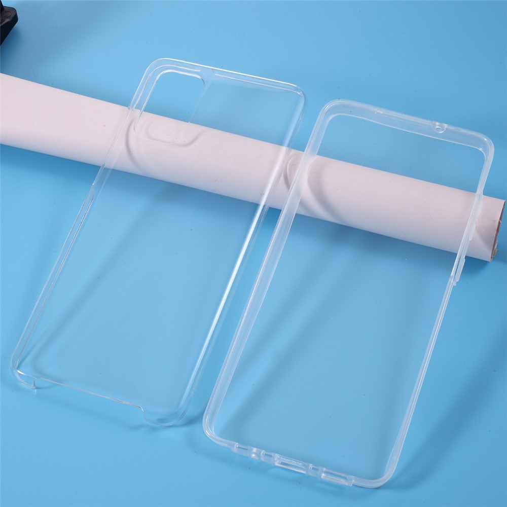 Full Coverage Clear Acrylic+PET +TPU Case for Samsung Galaxy S20 Plus-3