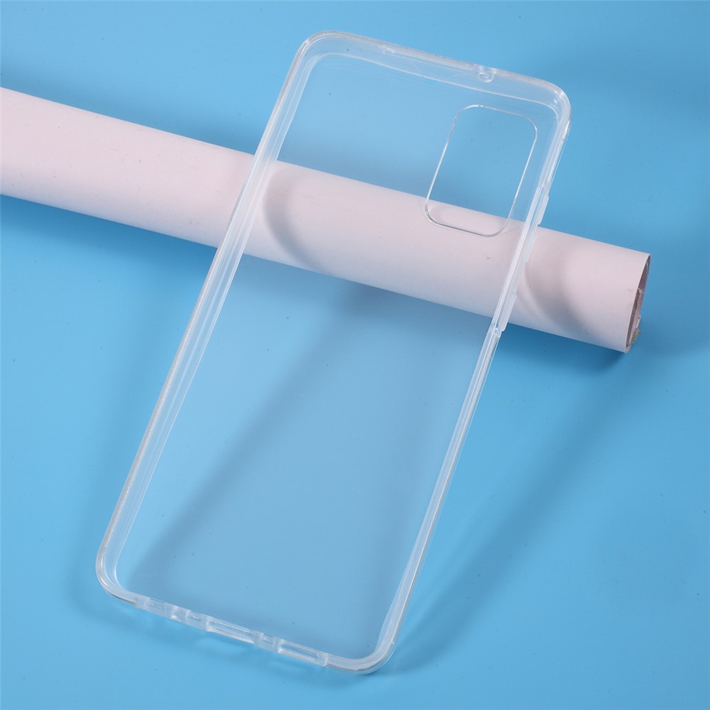 Full Coverage Clear Acrylic+PET +TPU Case for Samsung Galaxy S20 Plus-5