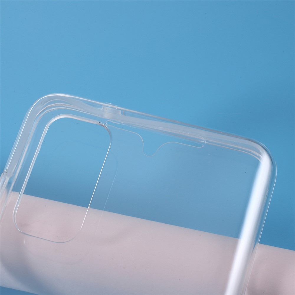 Full Coverage Clear Phone Cover PET+TPU+Acrylic Case for Samsung Galaxy S20-6