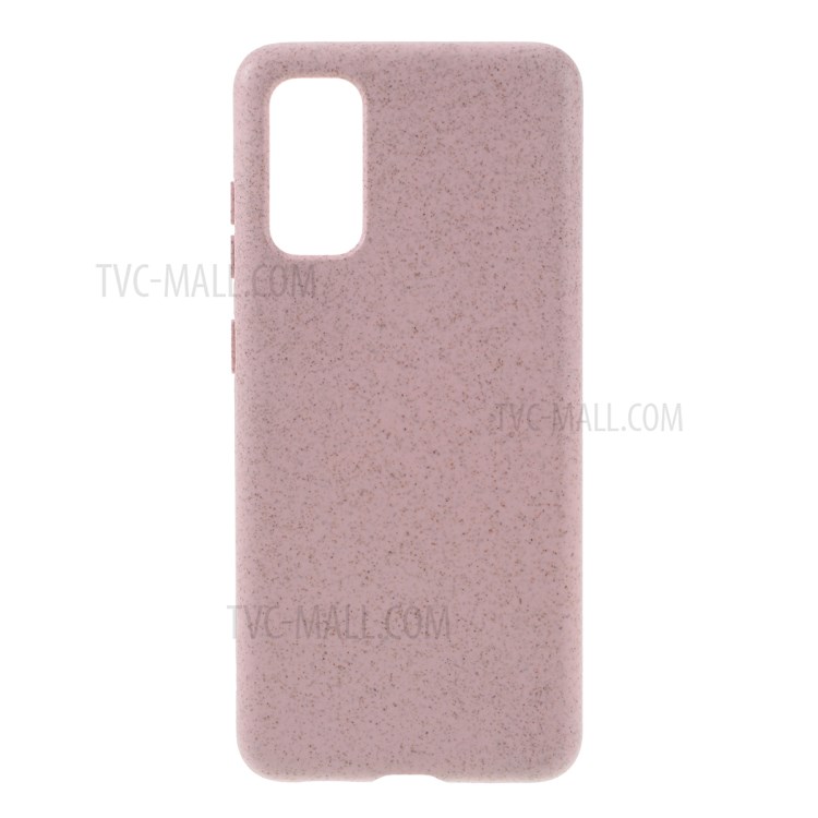 Matte Eco-Friendly Wheat Straw TPU Case for Samsung Galaxy S20 - Pink-1