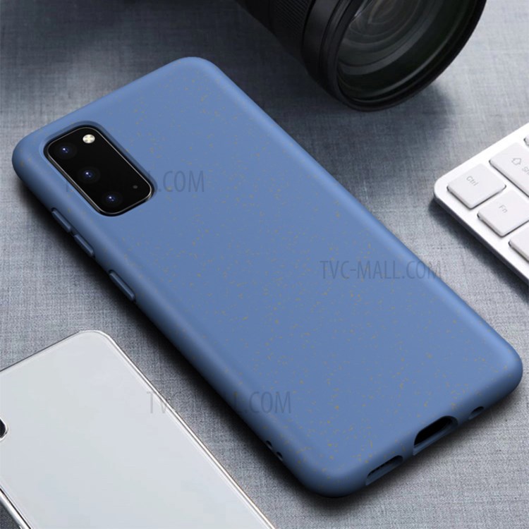 

Матовый Экологичные Соломы Пшеницы ТП Чехол Для Samsung Galaxy S20 - Синий, Galaxy S20